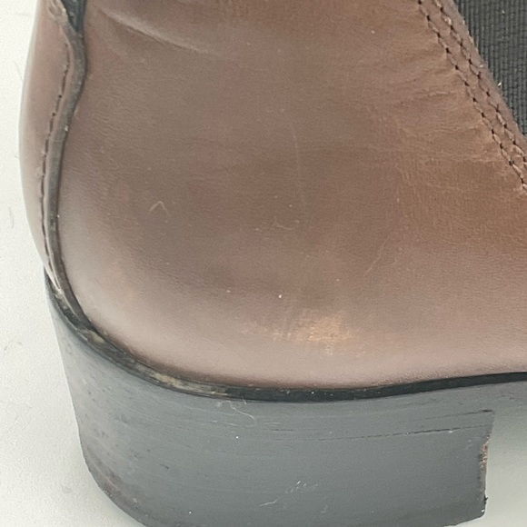 “ACNE STUDIO” “JENSON” Brown Leather Ankle Boots - Picture 7 of 16